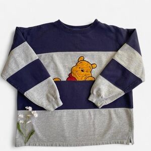 Vintage striped Winnie the Pooh sweatshirt